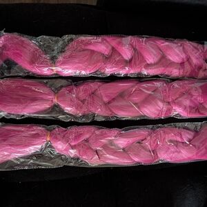 Vibrant Pink Braiding Hair Extensions 0022